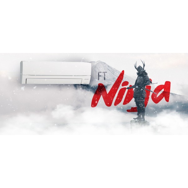 Mitsubishi Electric Ninja MSZ-FT35VGK/MUZ-FT35VGHZ – Хиперинверторен климатик 12 000 BTU, Wi-Fi, клас A+++