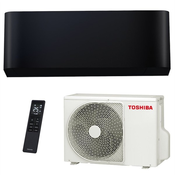Toshiba New Shorai Curve Black RAS-B10P2KVSGB-E/RAS-10P2AVSG-E – Хиперинверторен климатик 10 000 BTU, Wi-Fi, клас A+++