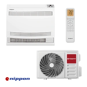 Nippon NPC 12F-PRO NORDIC – Подов инверторен климатик 12000 BTU, клас A++ Wi-Fi